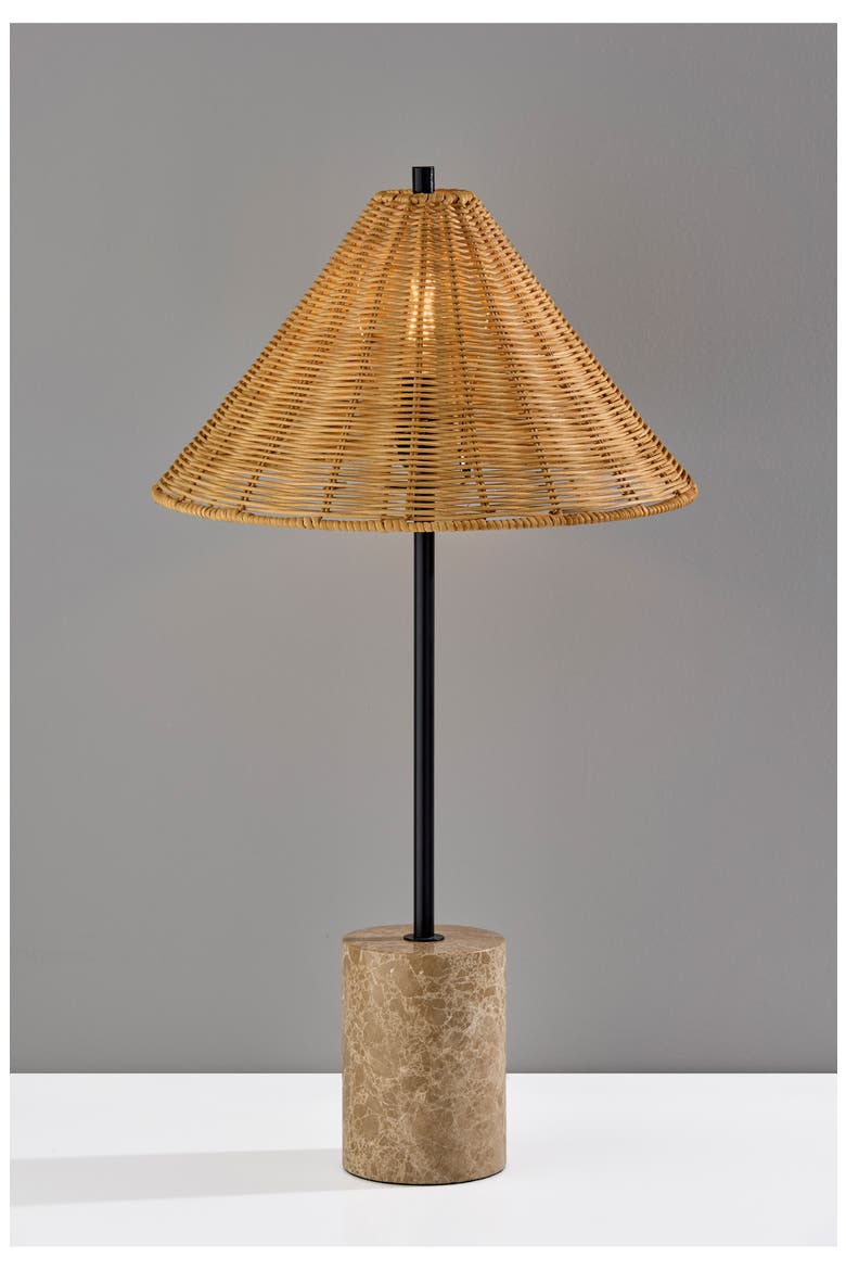 Rayne Table Lamp, Alternate, color, BROWN
