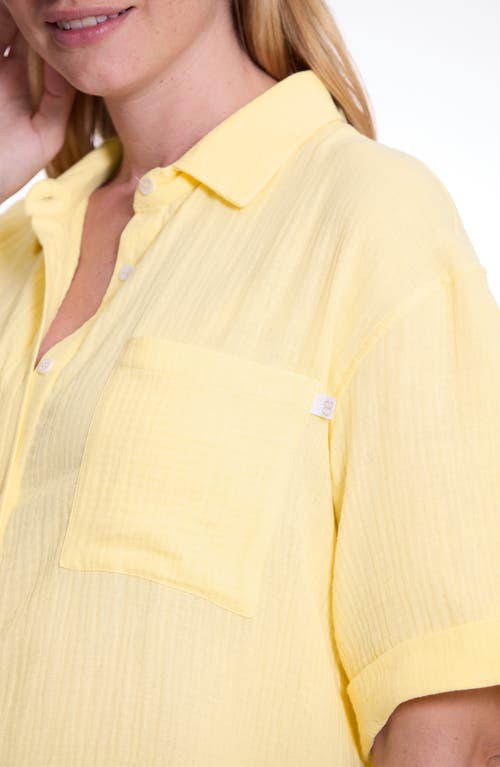 Cache Coeur Ice Cream Organic Cotton Gauze Maternity Sleep Shirt