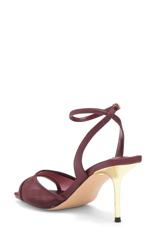 Steve Madden Meshee Sandal In Dark Red