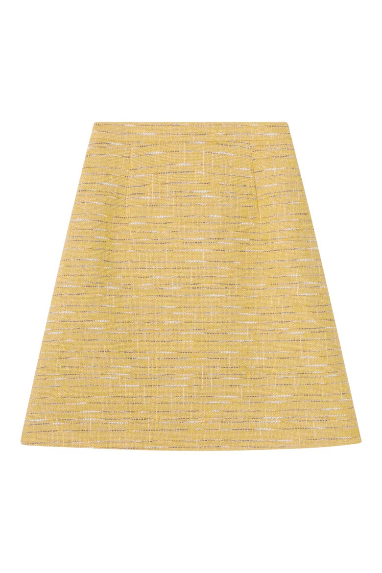 Varley Tweed Miniskirt, Alternate, color, YELLOW