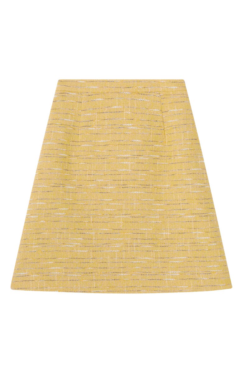 LK Bennett Varley Tweed Miniskirt, Alternate, color, Yellow