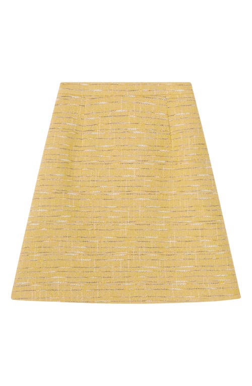 Lk Bennett Varley Tweed Miniskirt In Yellow