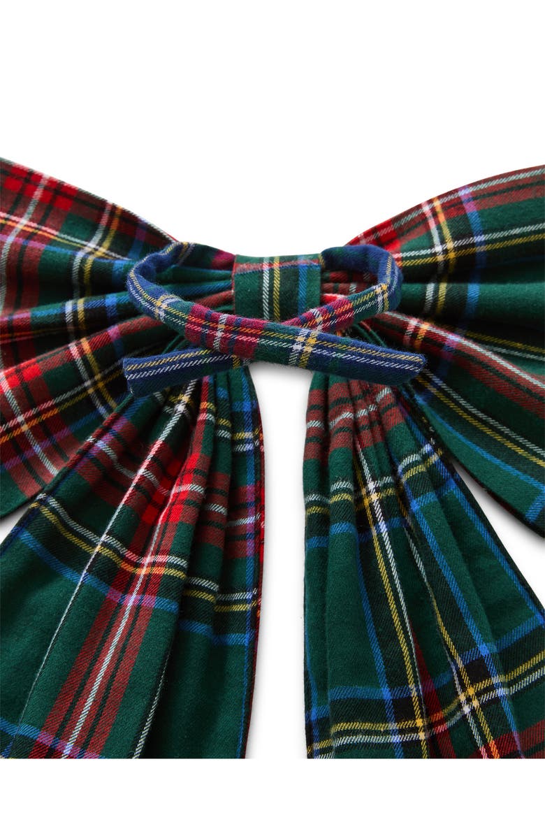 Petite Plume Kensington Tartan Cotton Wreath Bow, Alternate, color,