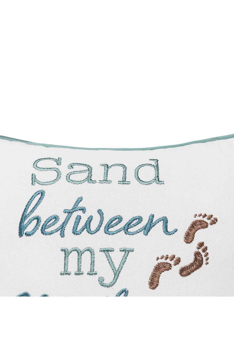 C&F Home Sand Between My Mistletoes Christmas Throw Pillow, 10" x 10", Alternate, color, 