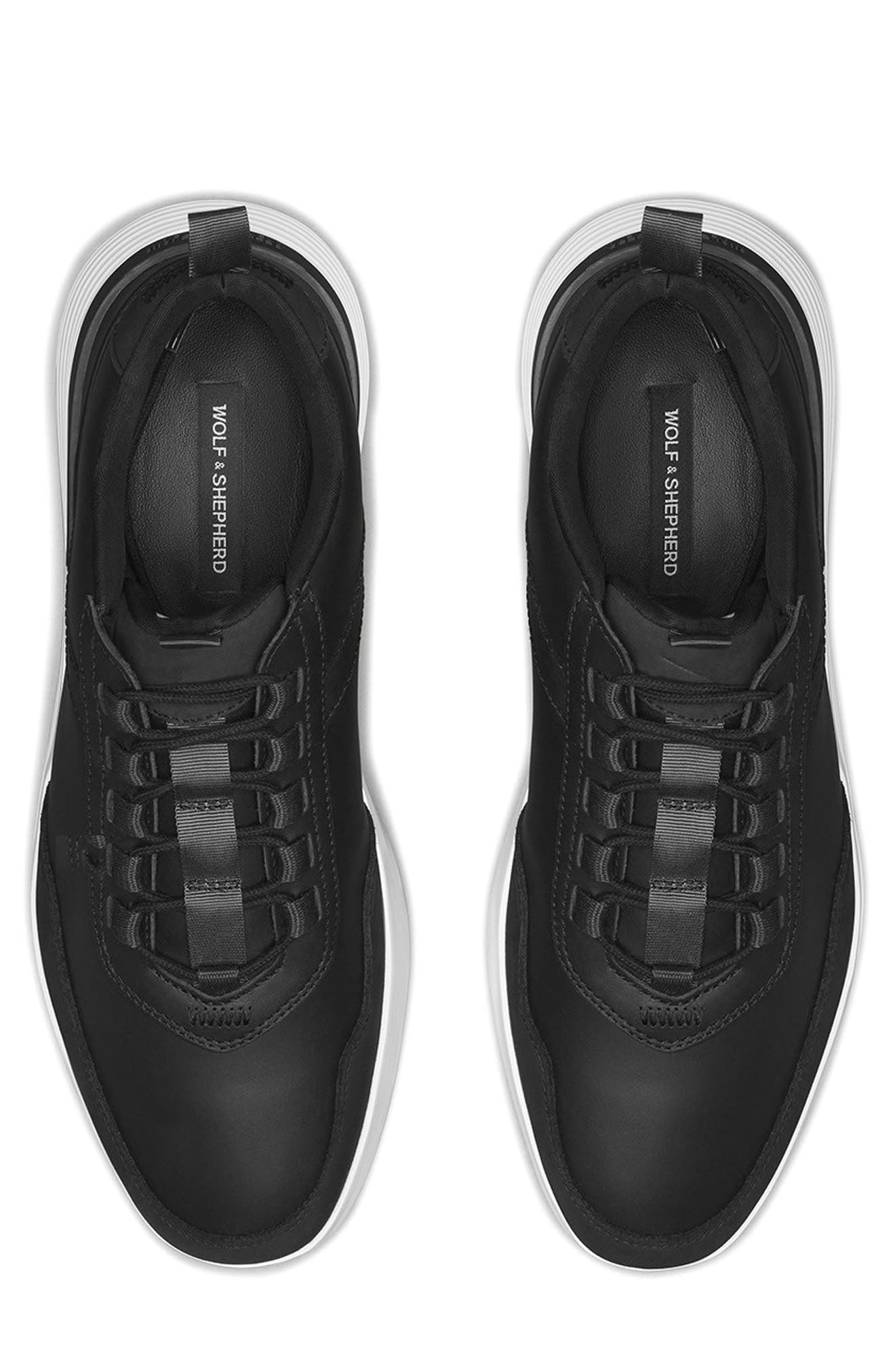 Wolf & Shepherd Crossover<sup>™</sup> Victory Sneaker, Alternate, color, Jet Black/ White