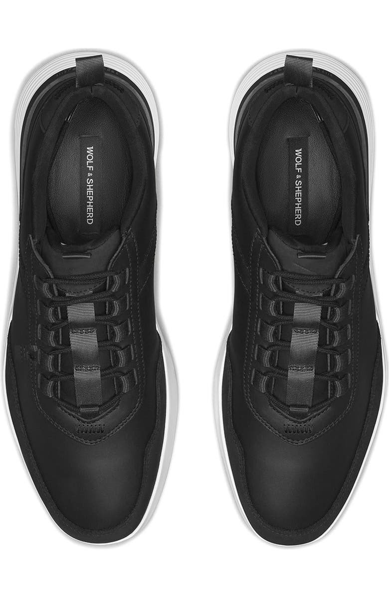 Wolf & Shepherd Crossover<sup>™</sup> Victory Sneaker, Alternate, color, Jet Black/ White