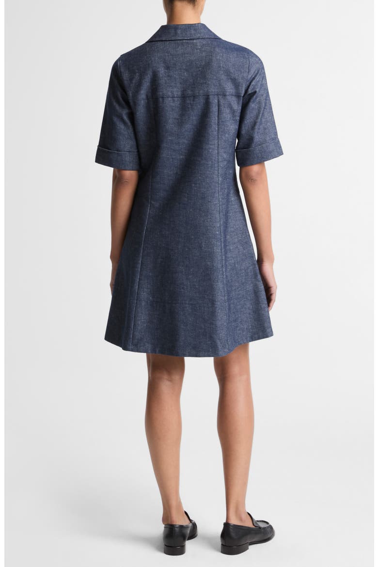 Denim A-Line Dress, Alternate, color, INDIGO