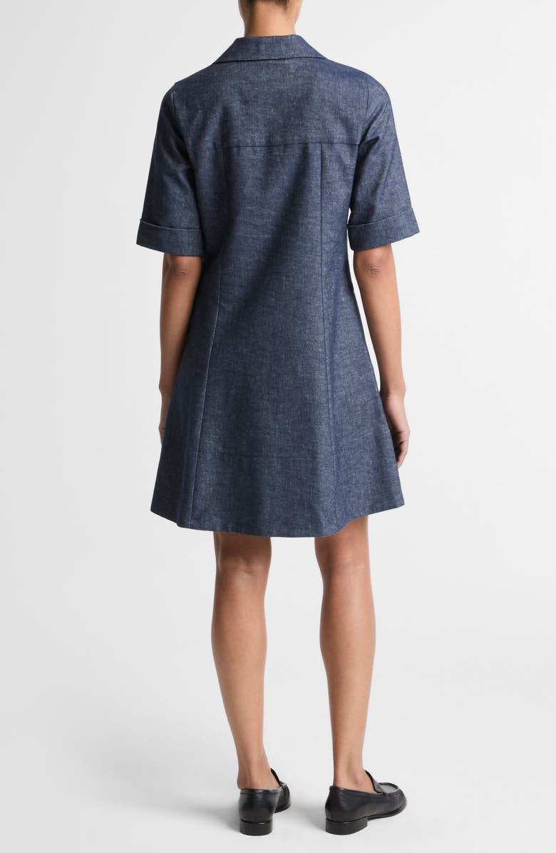 Vince Denim A-Line Dress, Alternate, color, Indigo