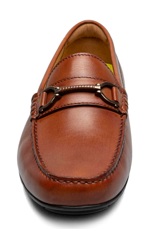 Florsheim Motor Moc Toe Bit Driving Loafer In Cognac