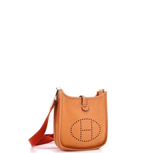 Pre-owned Hermes Hermes Evelyne Bag Gen Iii Clemence Tpm In Brown