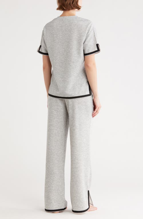 Tart Quintia Scuba Knit Top & Pants Lounge Set In Gray