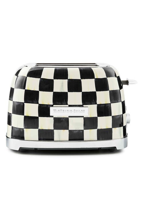 Mackenzie-childs Mackenzie Childs Courtly Check 2-slice Toaster In Black