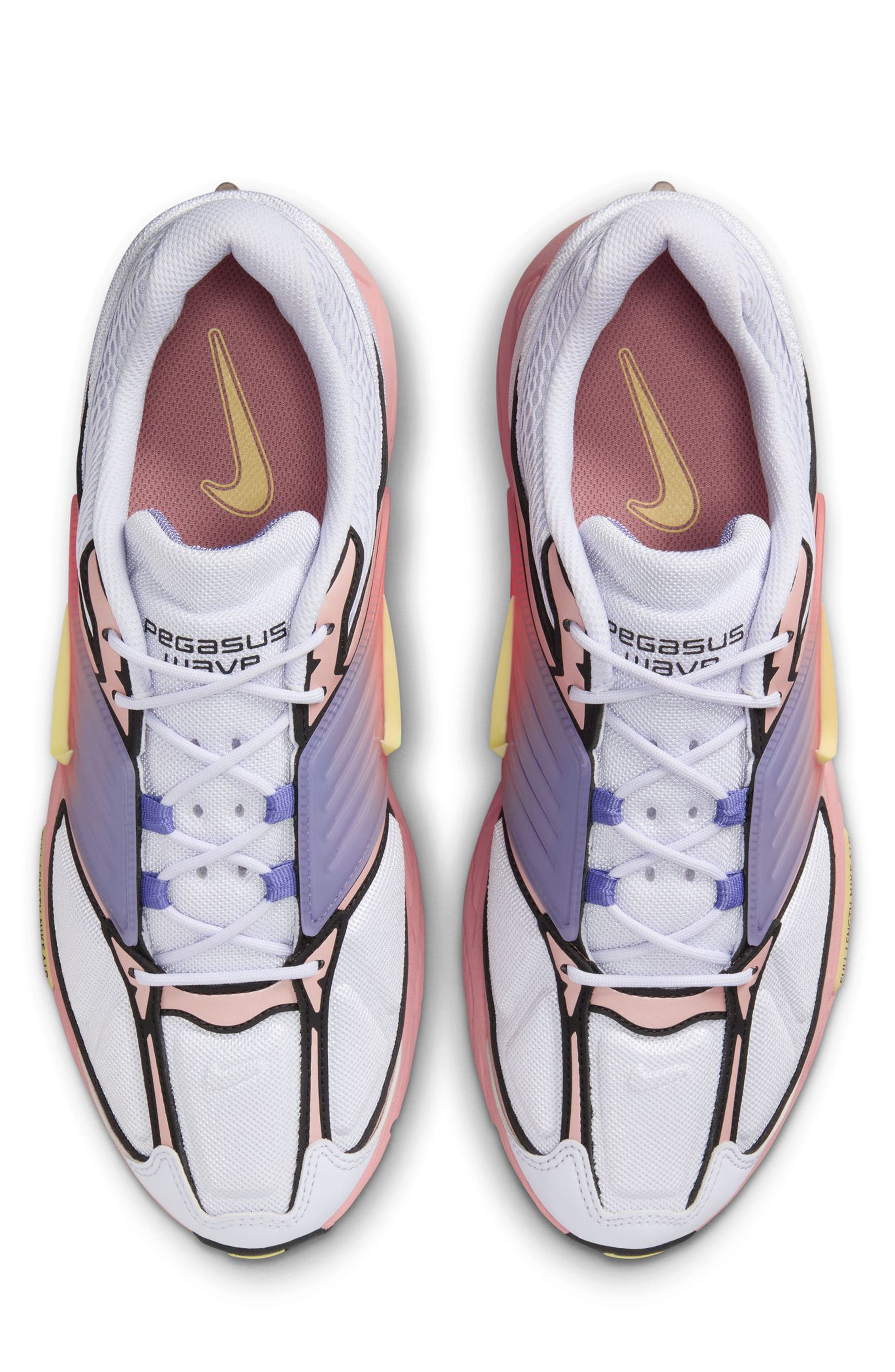 Air Pegasus Wave Sneaker, Alternate, color, 501 AMYTNT/SFTYEL