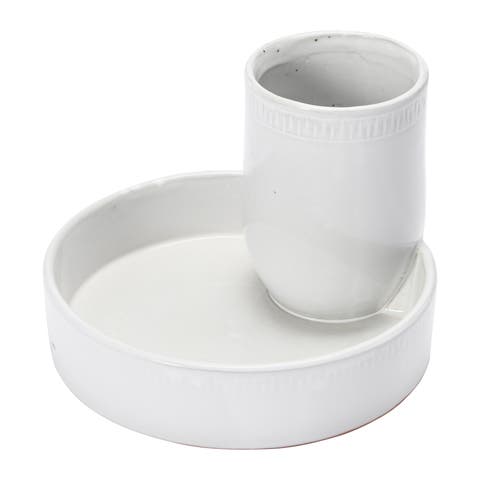 Terra cotta Tray w 2 Sections