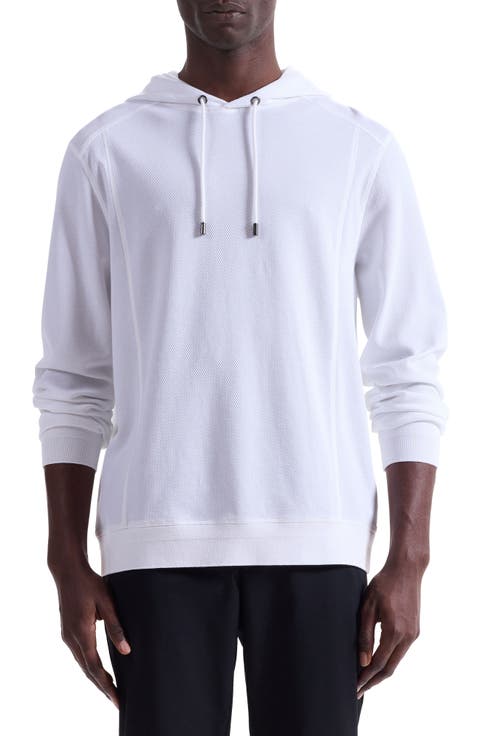 Textured Piqué Hoodie