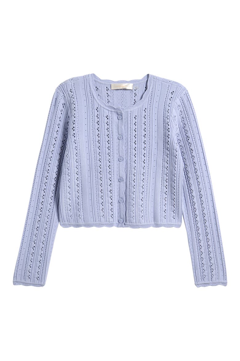 Emlynn Pointelle Cardigan, Main, color, MOONWASH