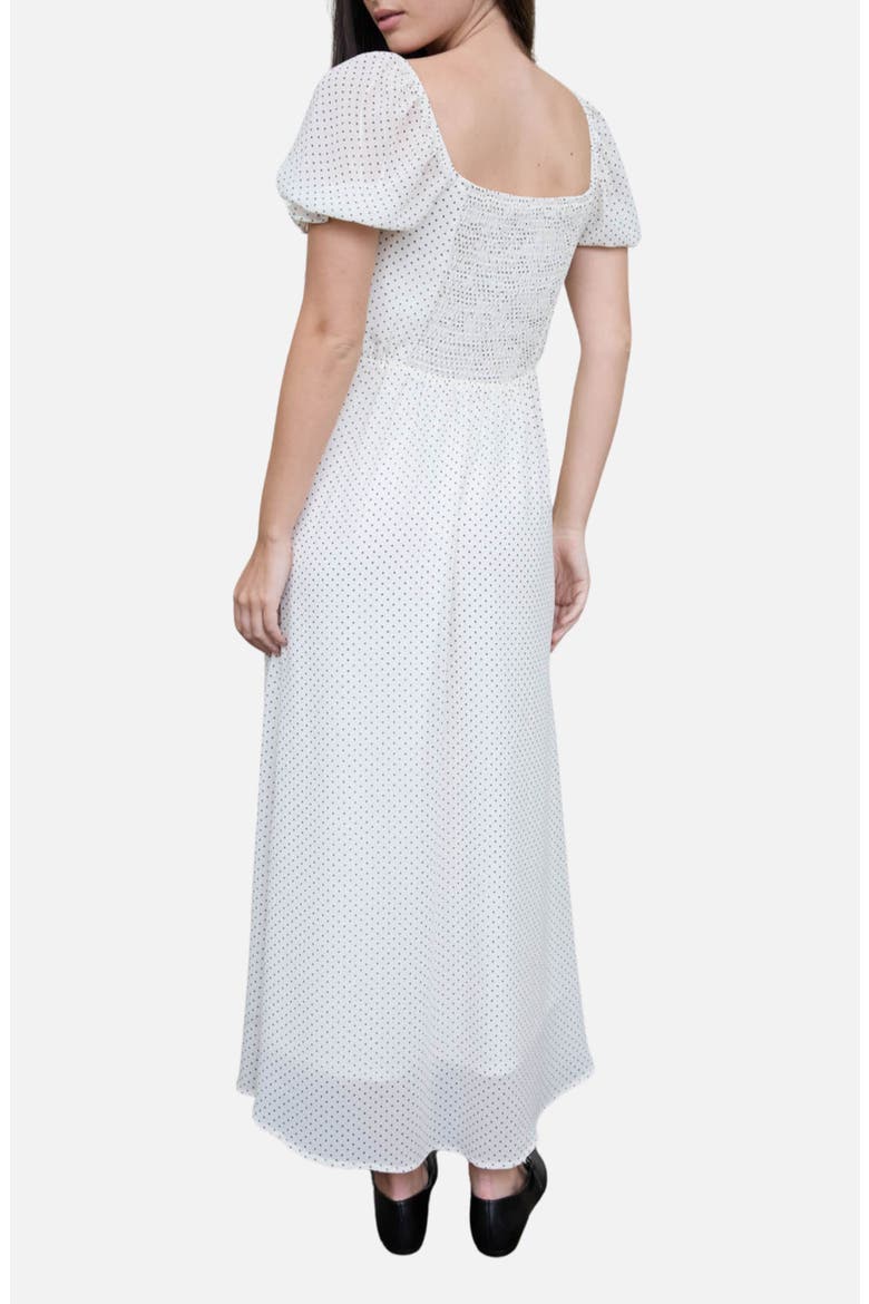 Print Puff Sleeve Maxi Dress, Alternate, color, CREAM