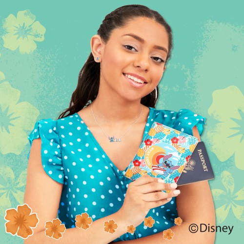 Disney Cute Travel Passport Holder In Multi