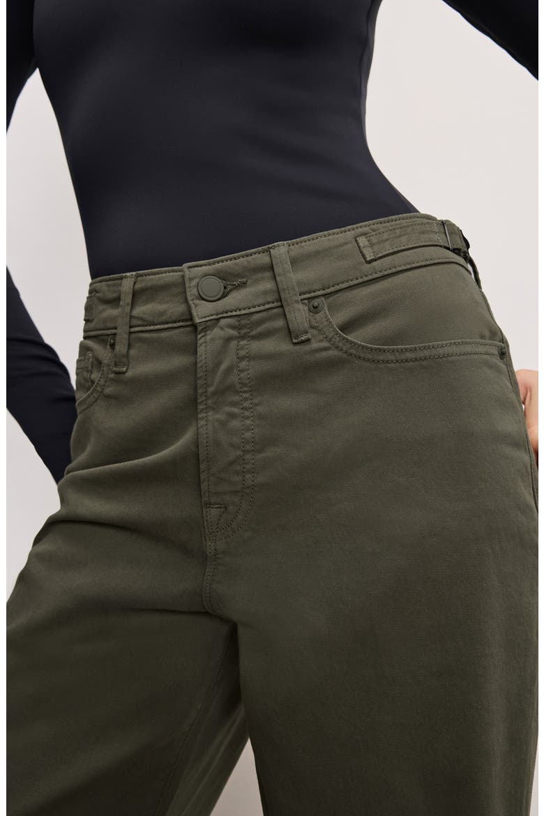 Good Ease Wide Leg Twill Pants, Alternate, color, FATIGUE001