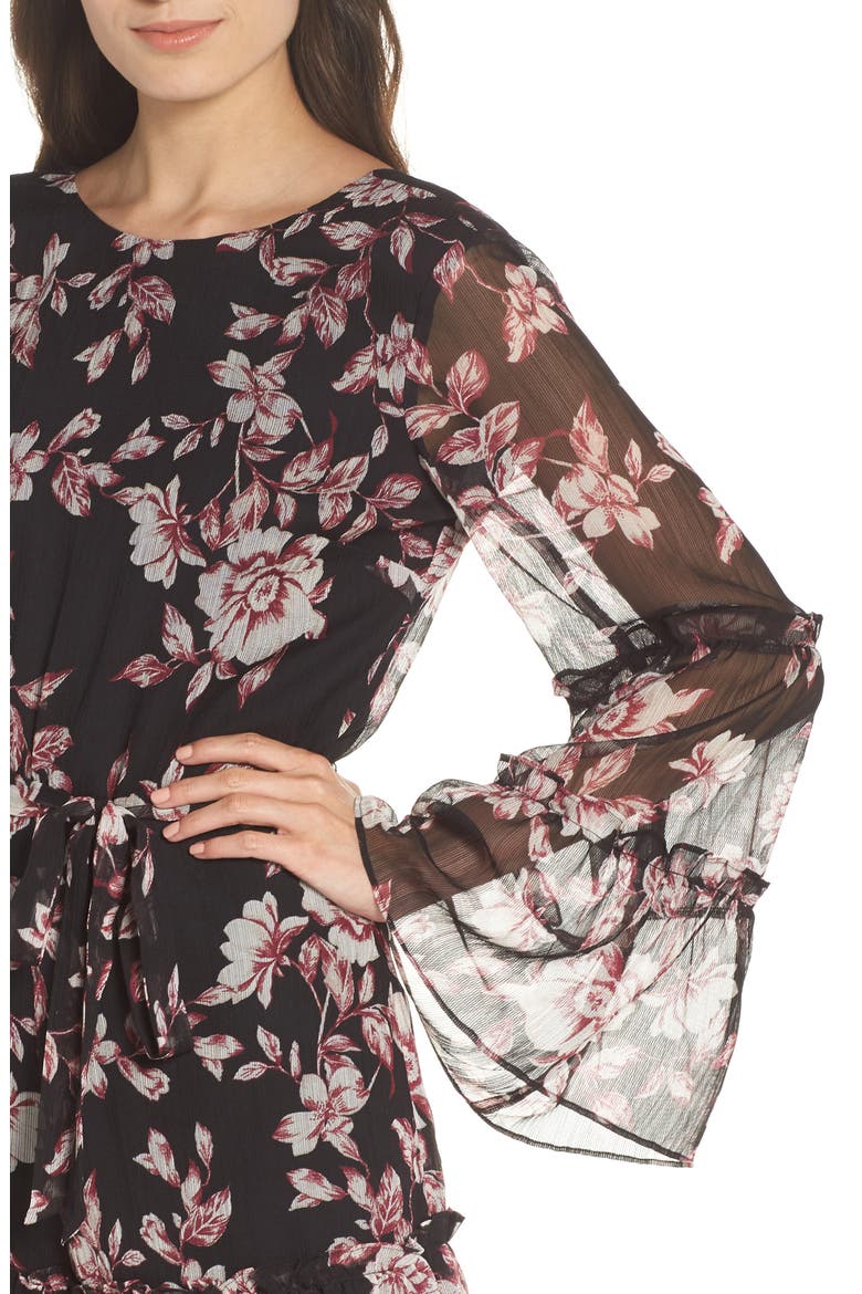 Stop and Smell the Roses Romper, Alternate, color, CRANBERRY FLORAL