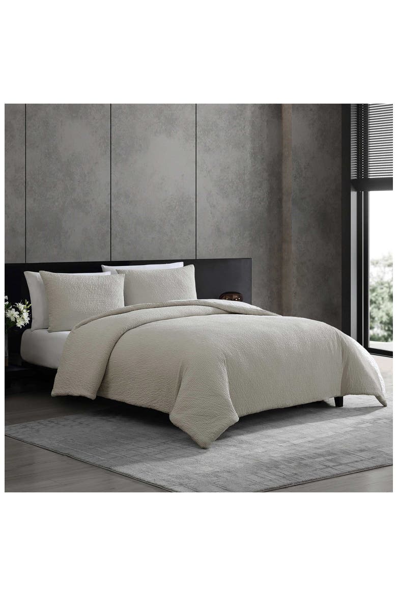 Puckered Comforter Set, Alternate, color, SILVER LEAF