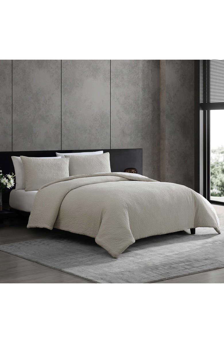 Vera Wang Puckered Comforter Set, Alternate, color, Silver Leaf