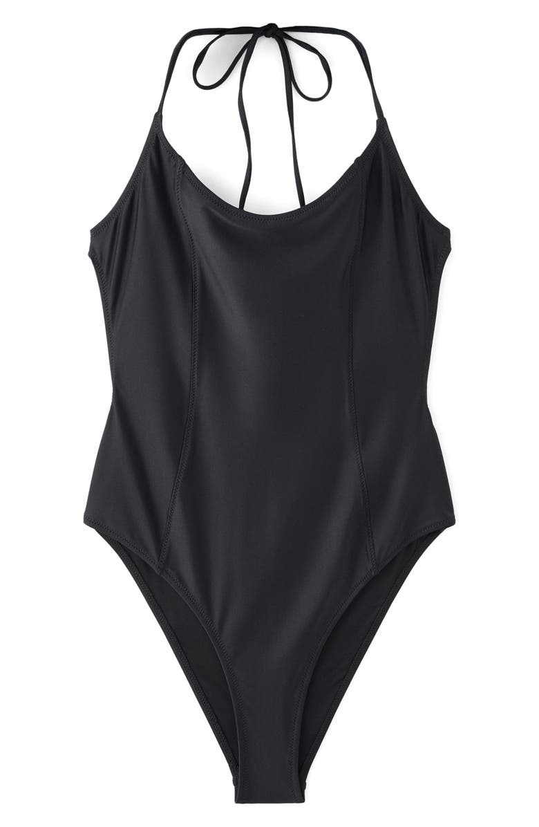 MANGO Princess Seam One-Piece Swimsuit, Main, color, 
