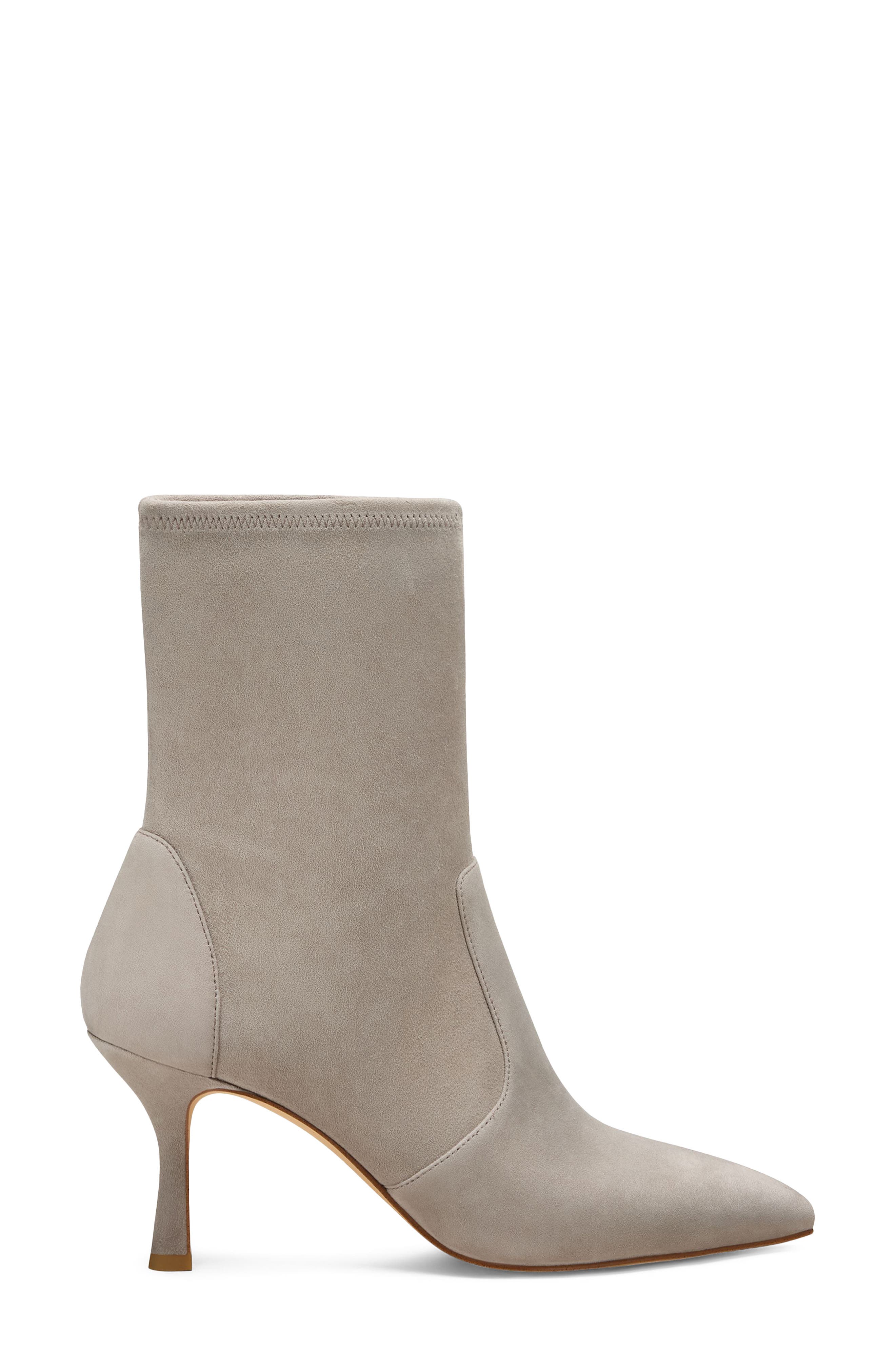 Valentina Stretch Leather Bootie, Alternate, color, LIGHT TOPO