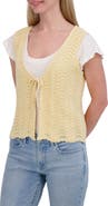 Lucky Brand Open Stitch Tie Vest