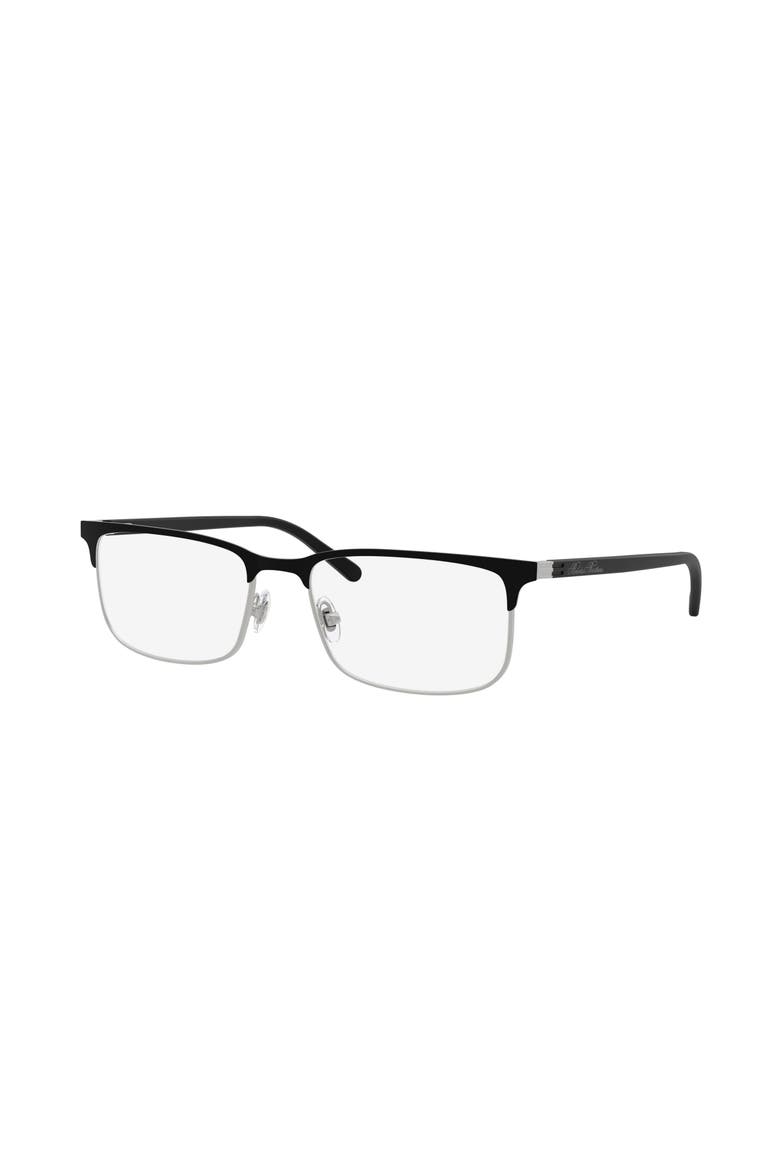55mm Rectangle optical glasses, Main, color, Silver