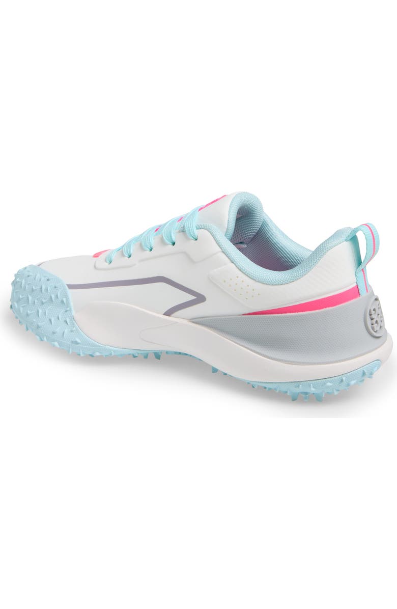 G/FORE G/18 Golf Shoe, Alternate, color, Snow / Knockout Pink