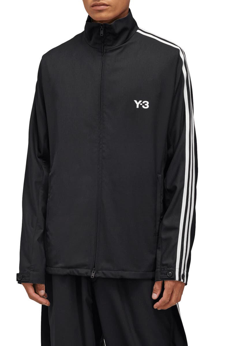 Y-3 Recycled Polyester & Wool Blend Refined Track Jacket, Main, color, 