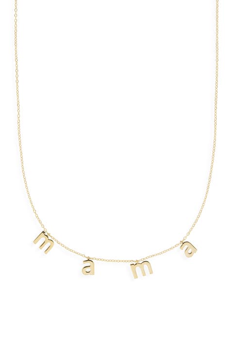 Lowercase Mama Necklace