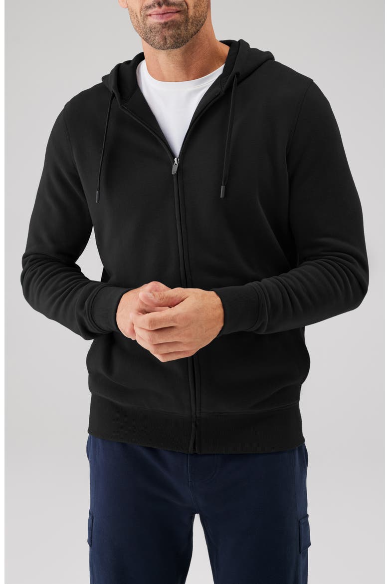 Mack Weldon Ace Cotton Blend French Terry Zip Hoodie (Men) | Nordstrom