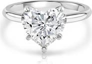 Bliss Diamond 3Ct Gold Certified Lab Grown Heart Cut Diamond Engagement Ring