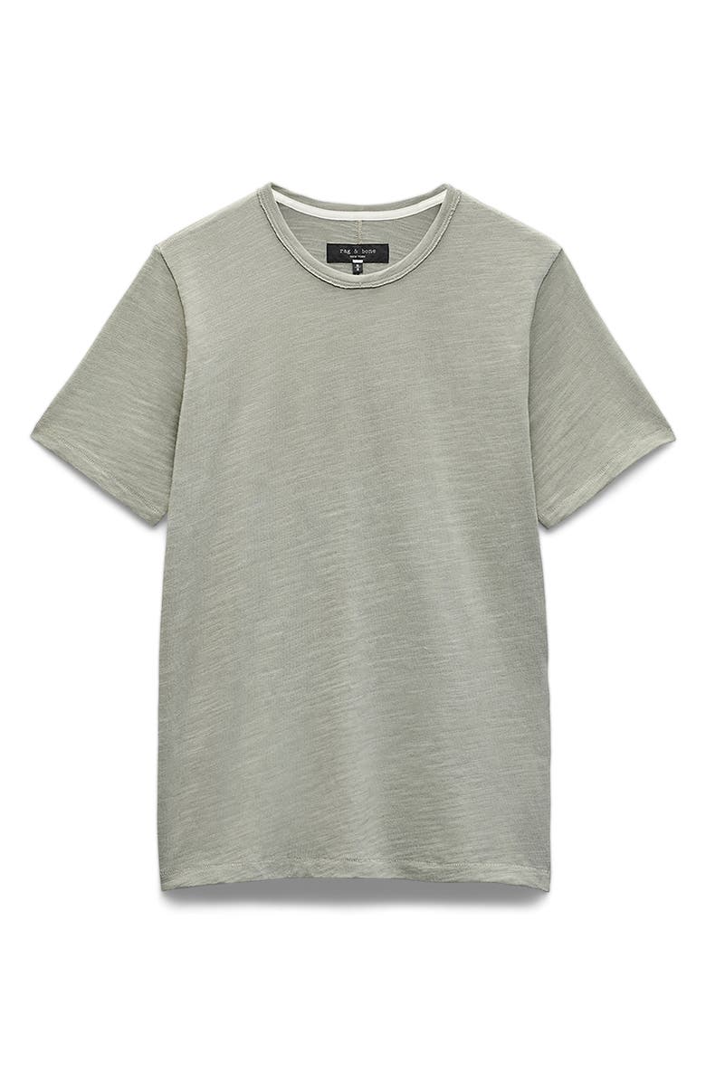 rag & bone Men's Classic Flame Slub Cotton T-Shirt, Alternate, color, Leaf Grey