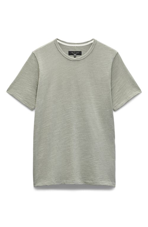 Rag & Bone Flame Classic Fit Short Sleeve Tee In Green