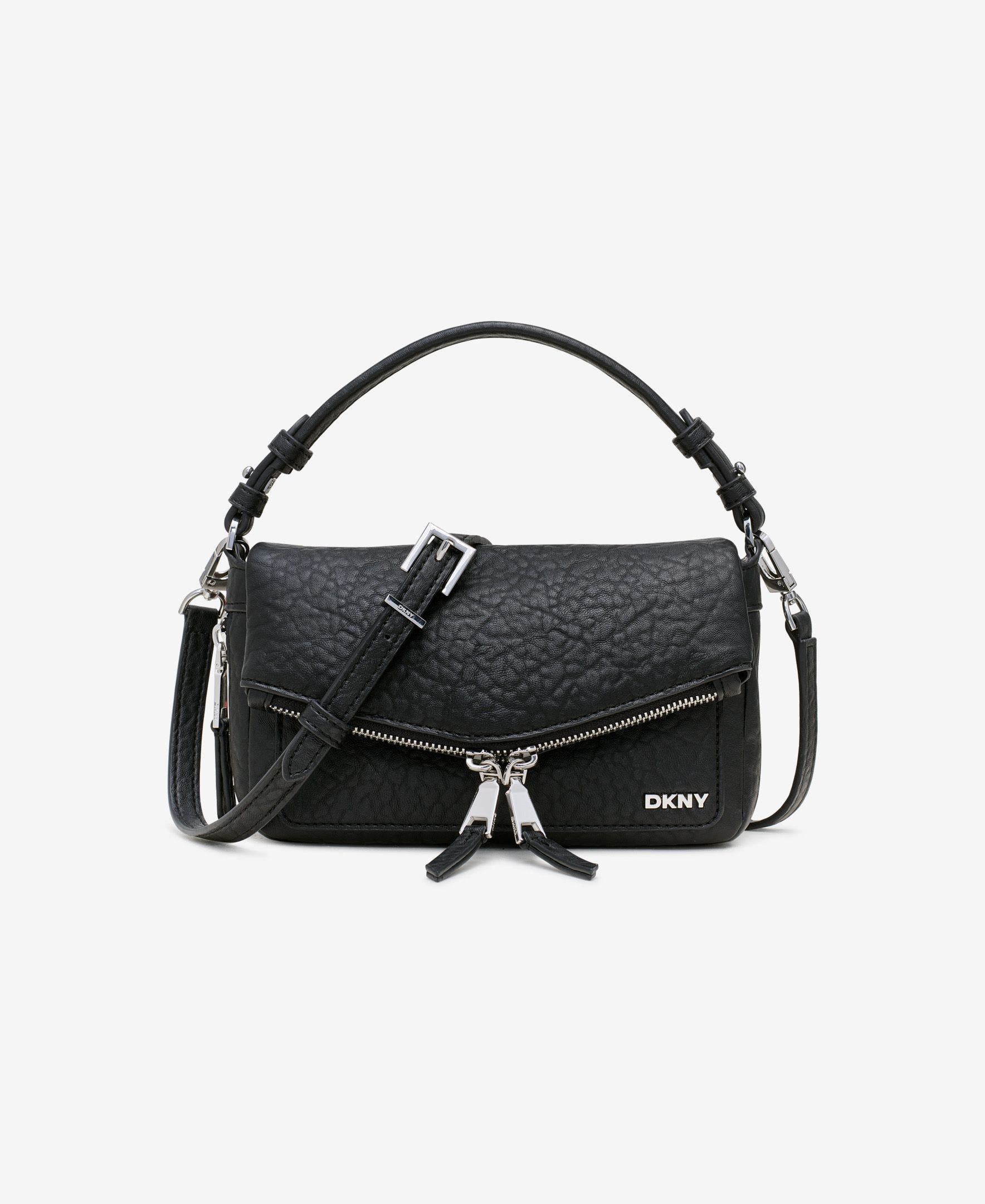 DKNY Taryn Small Crossbody, Main, color, Black/Silver