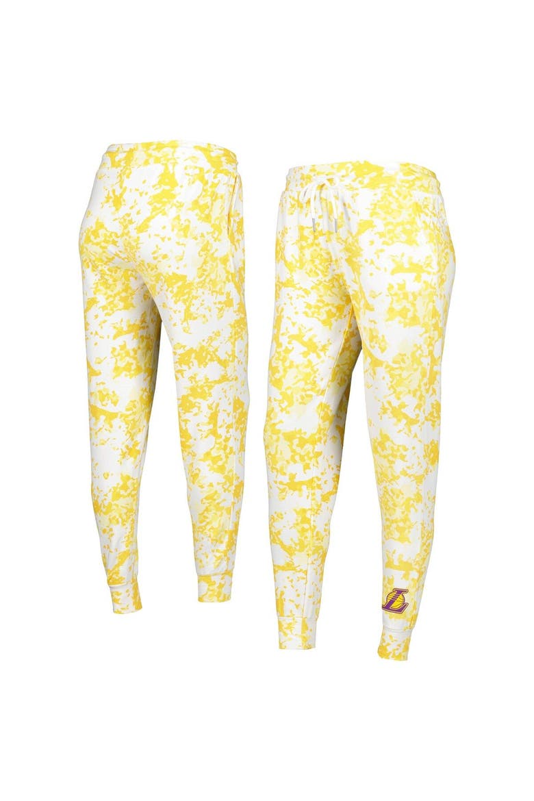 Women's Lusso Gold Los Angeles Lakers Melissa Tri-Blend Jogger Pants, Main, color, Gold