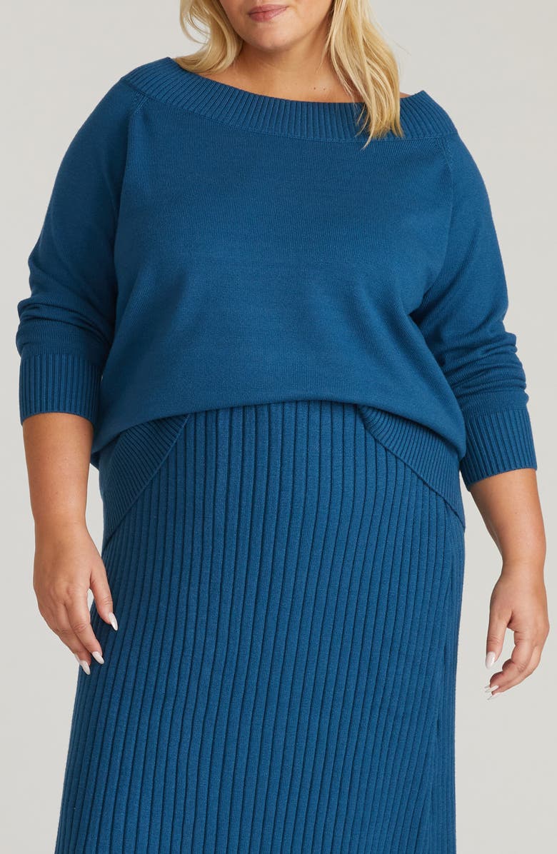 Universal Standard Noomi Boat Neck Sweater, Main, color,