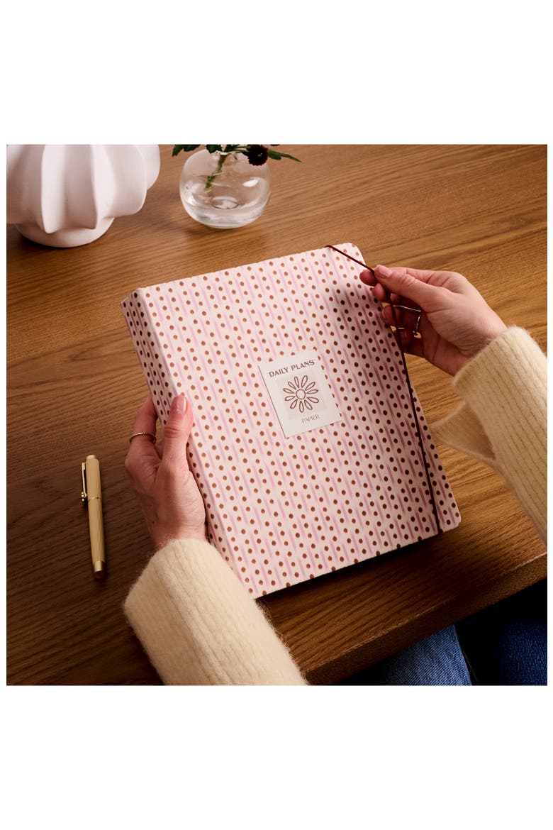 Ikat Stripe Fabric Daily Planner, Alternate, color, NO COLOR