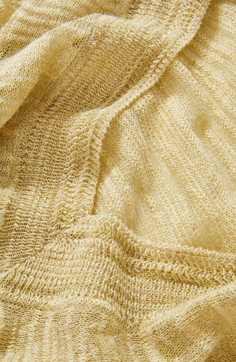 Veronica Beard Coleta Metallic Sweater, Alternate, color, Light Pistachio