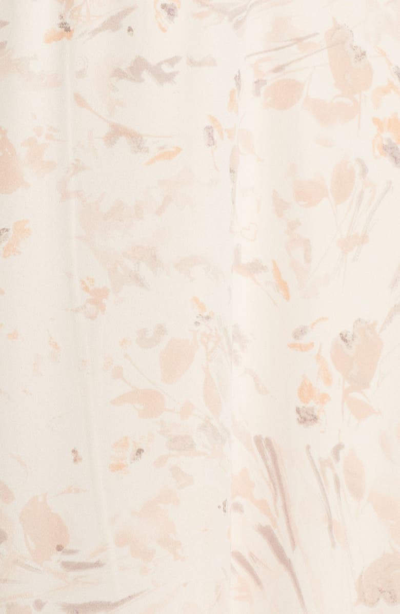 Paper Crown by Lauren Conrad Print Crepe Ruffle V-Neck Gown, Alternate, color, 