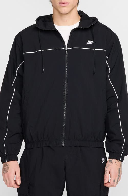 Nike Club Hooded Jacket In Black