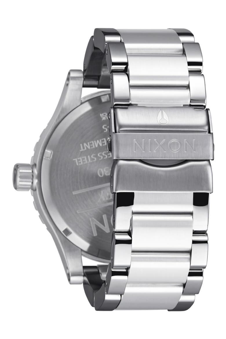 51-30 Quartz Bracelet Watch, 51mm, Alternate, color, SILVER / DENIM