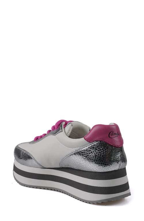 Candies Candie's Taffy Platform Sneaker In Silver