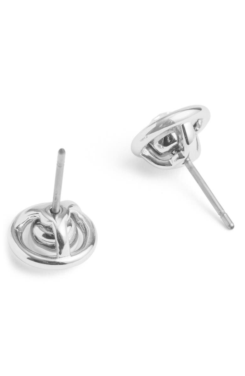 COACH Halo Crystal Stud Earrings, Alternate, color, Crystal/ Rhodium