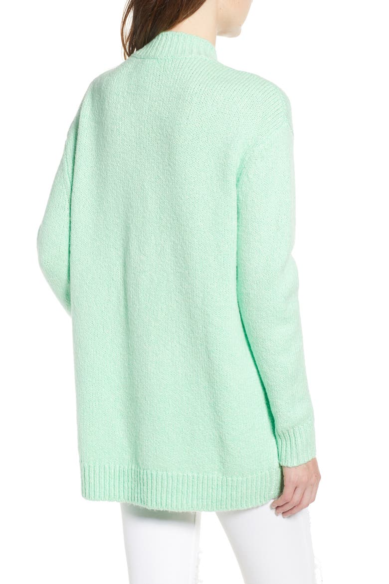 High-Low Sweater, Alternate, color, GREEN ASH