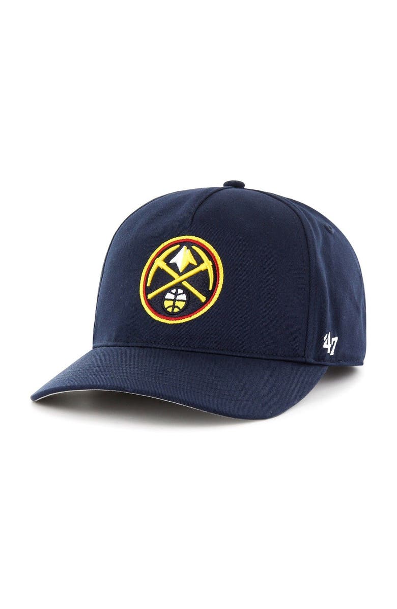 '47 Men's '47 Navy Denver Nuggets Hitch Snapback Hat, Main, color, Navy