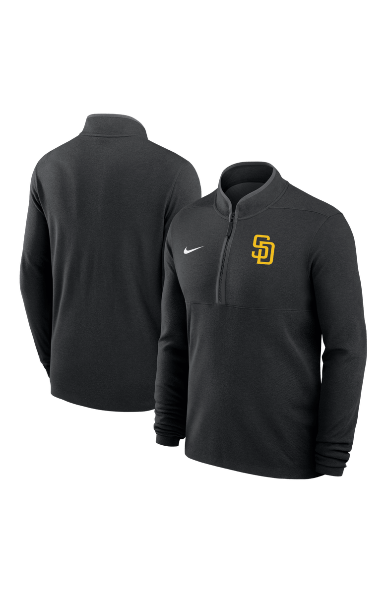 Nike Men's Nike Black San Diego Padres Dri-FIT Victory Half-Zip Pullover, Main, color, Black